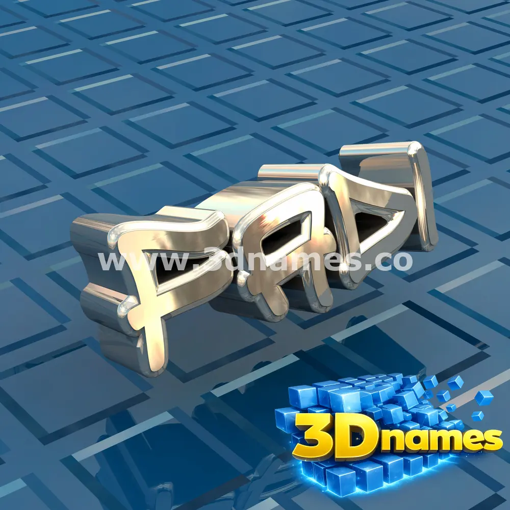 fadi in Blue Bling style - 3D name wallpaper