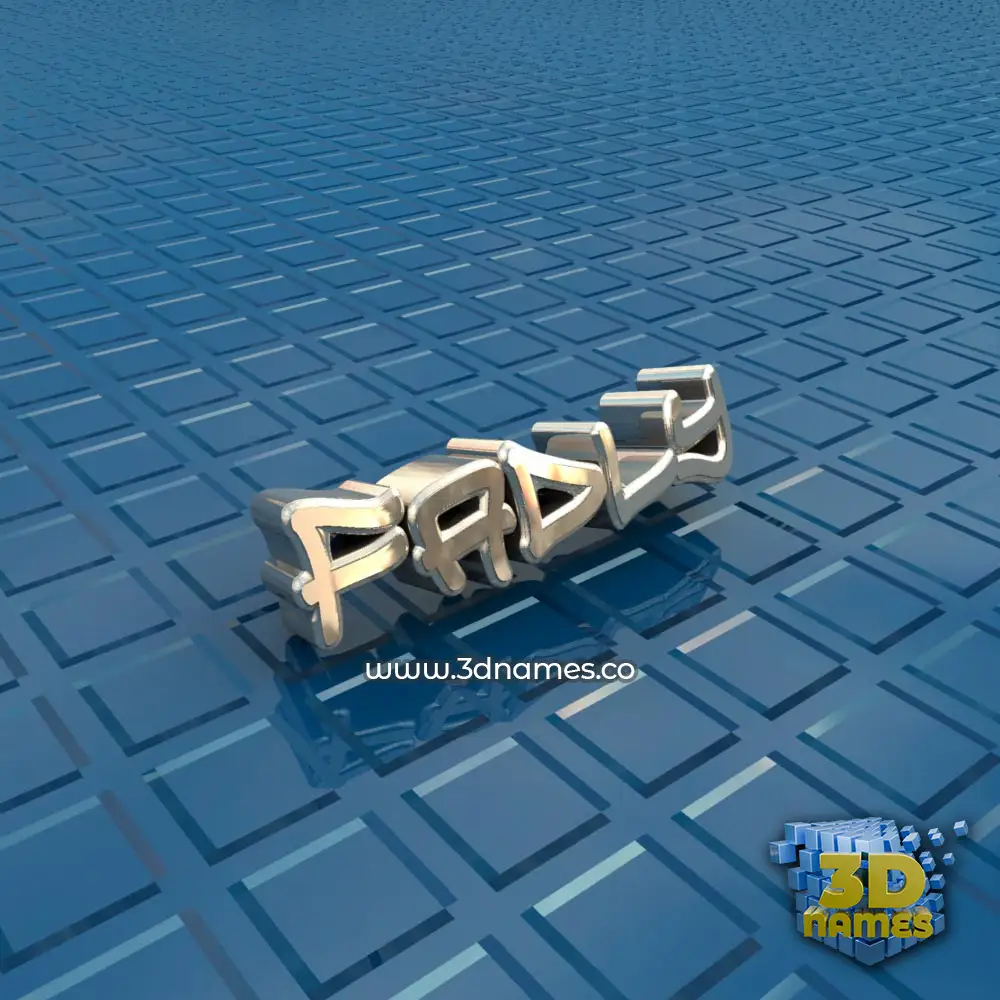 fadly in Blue Bling style - 3D name wallpaper