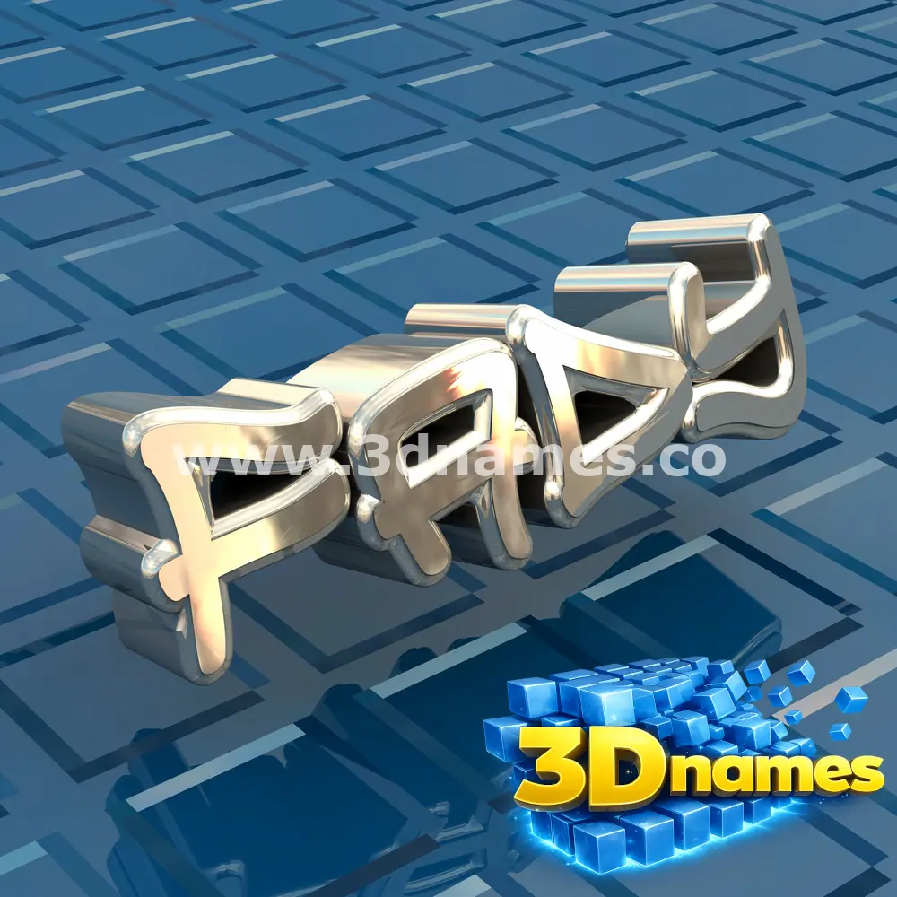 fady in Blue Bling style - 3D name wallpaper