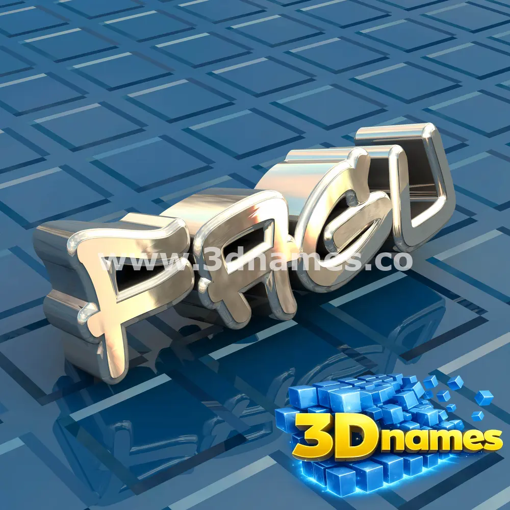 fagu in Blue Bling style - 3D name wallpaper