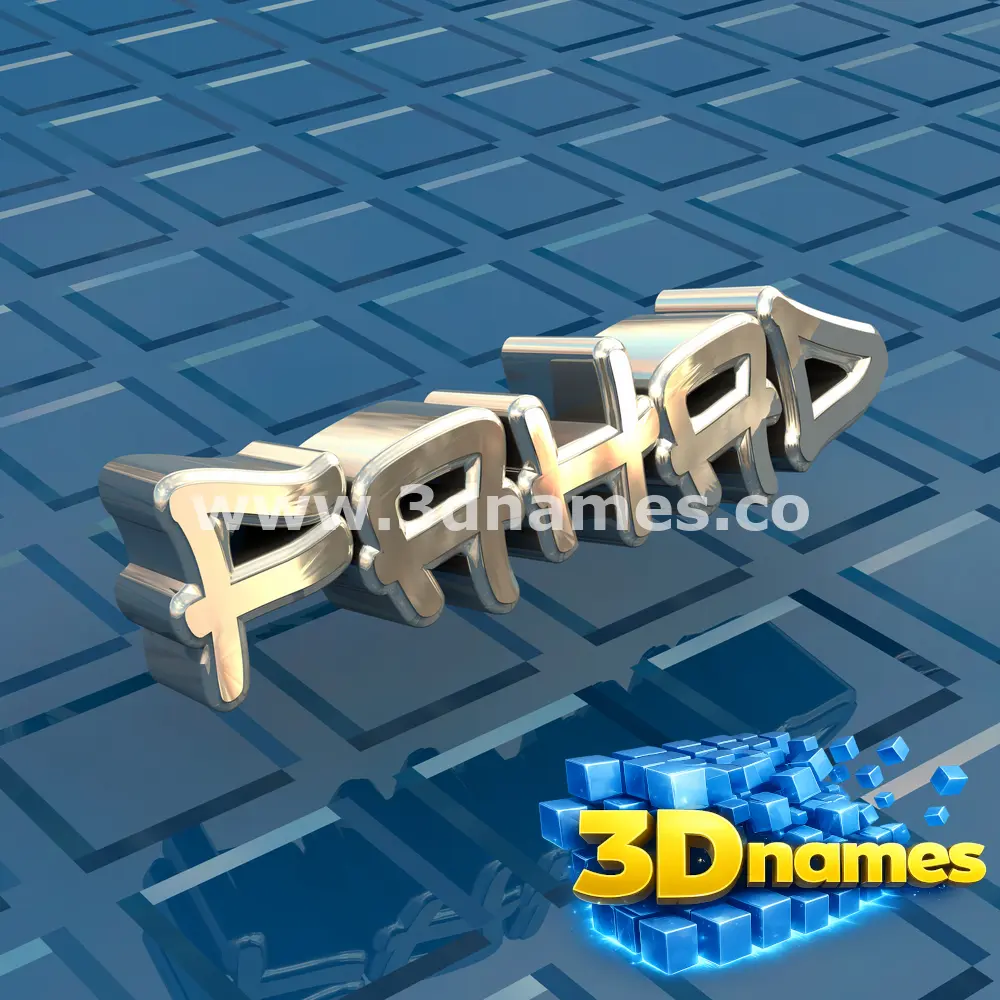fahad in Blue Bling style - 3D name wallpaper