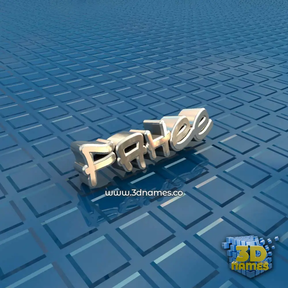 fahee in Blue Bling style - 3D name wallpaper