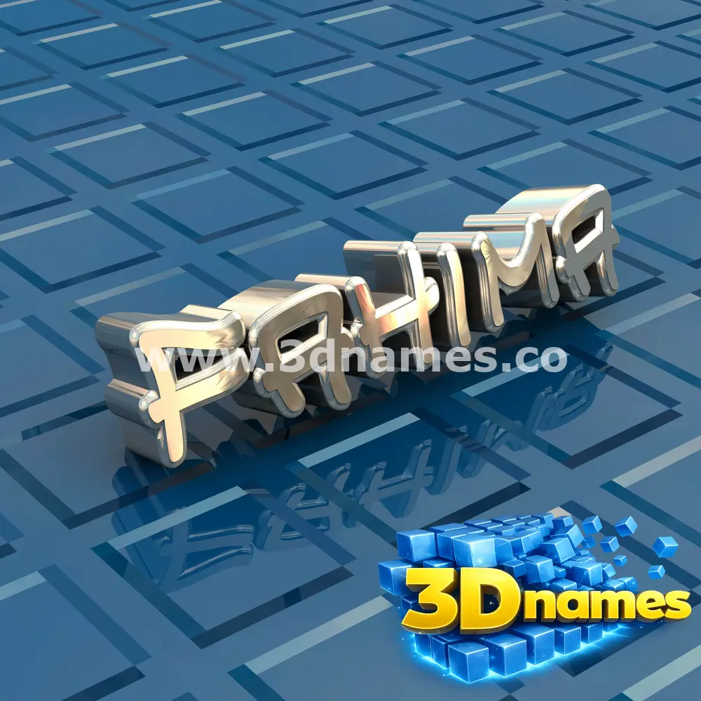 fahima in Blue Bling style - 3D name wallpaper