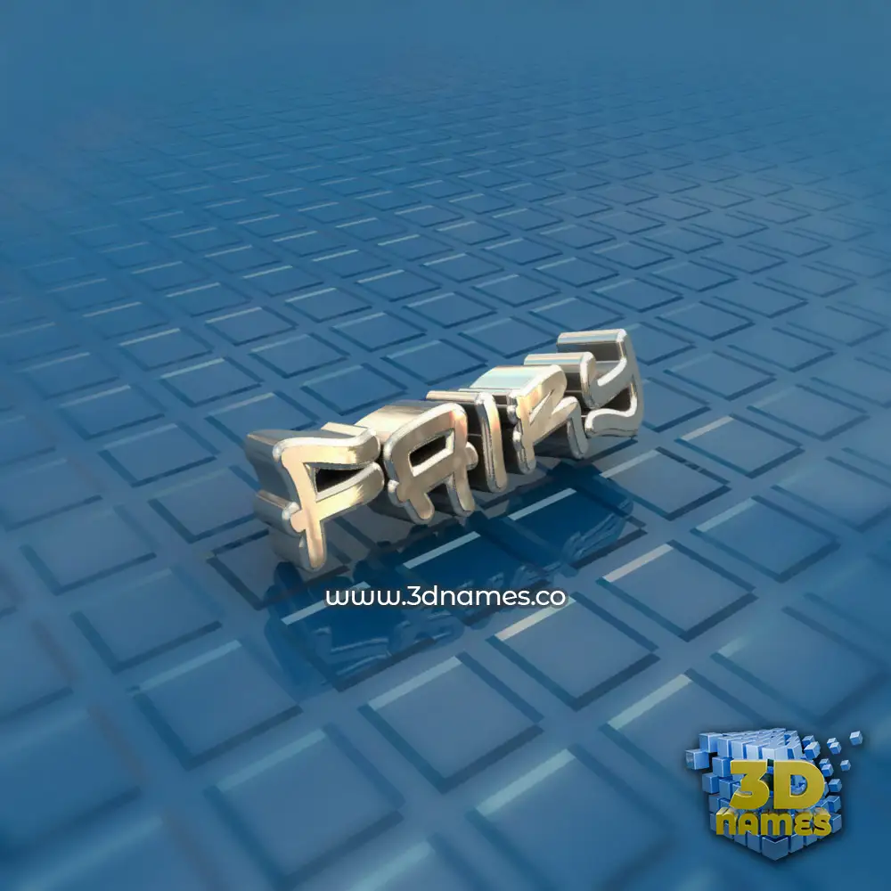 fairy in Blue Bling style - 3D name wallpaper