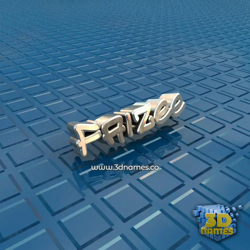faizee in Blue Bling style - 3D name wallpaper