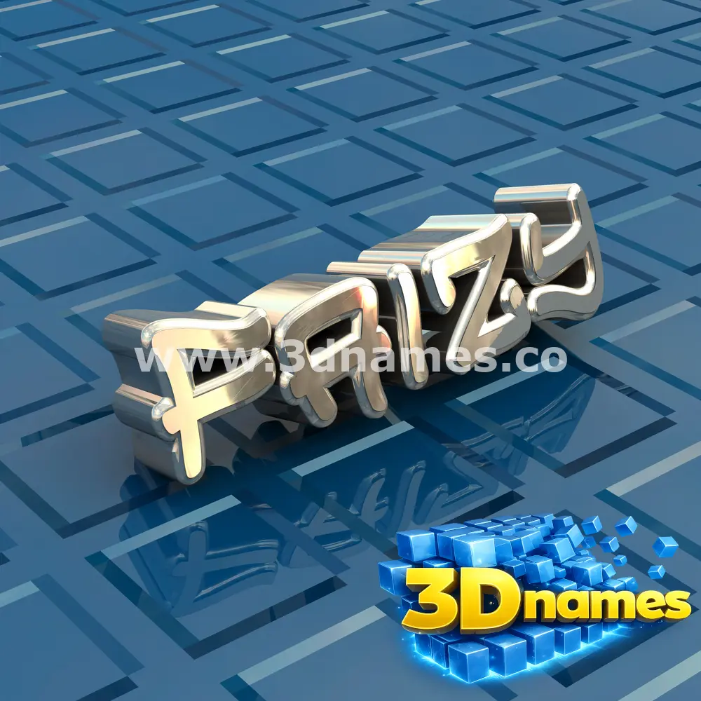 faizy in Blue Bling style - 3D name wallpaper