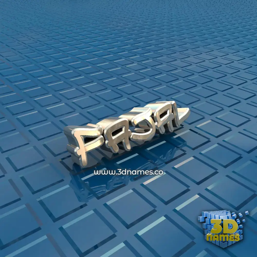 fajal in Blue Bling style - 3D name wallpaper