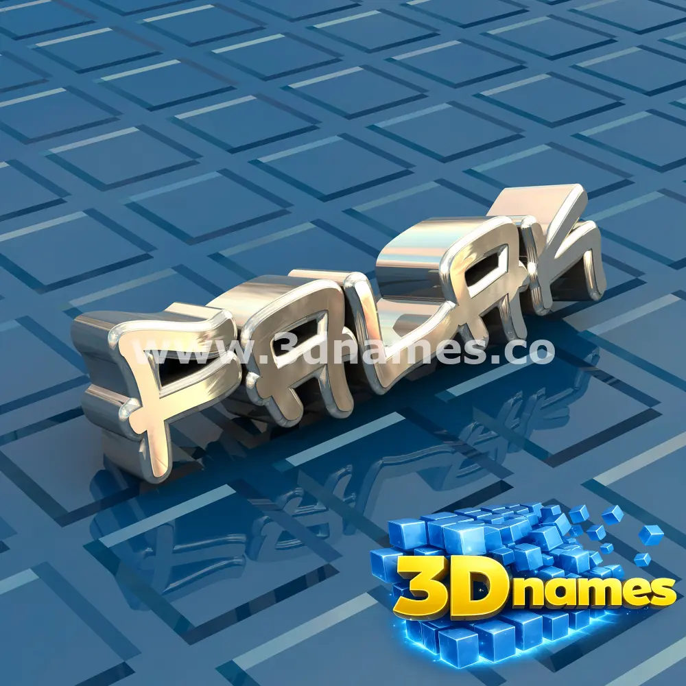 falak in Blue Bling style - 3D name wallpaper