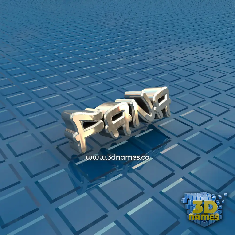 fana in Blue Bling style - 3D name wallpaper