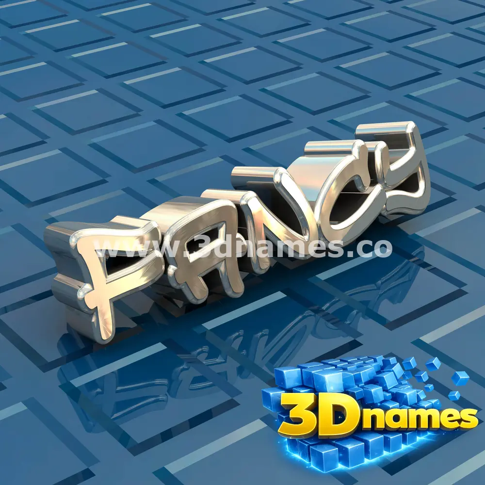 fancy in Blue Bling style - 3D name wallpaper