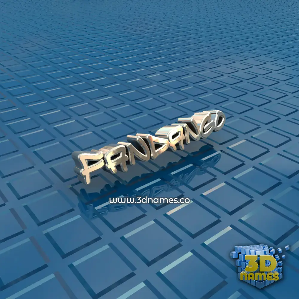fandango in Blue Bling style - 3D name wallpaper