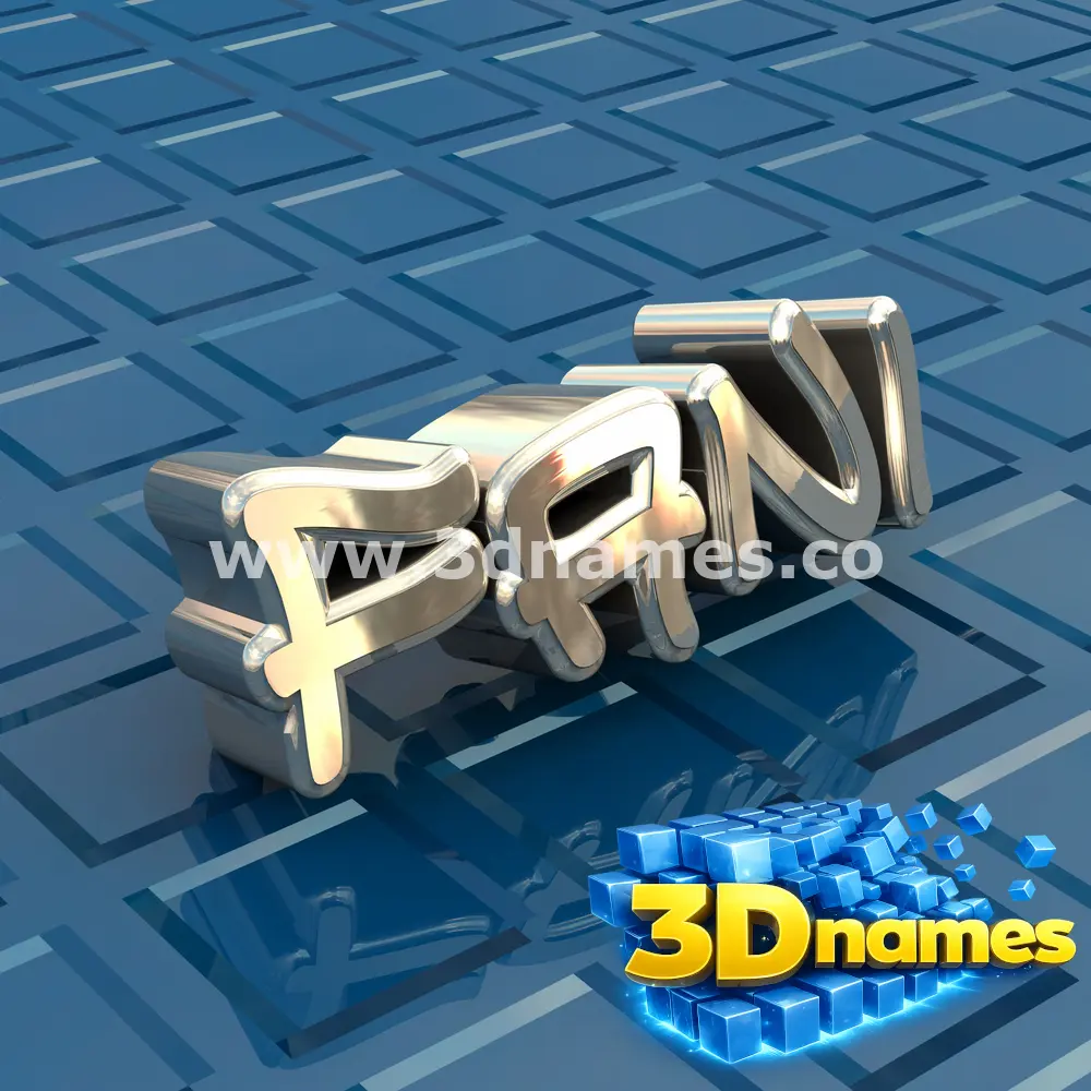 fani in Blue Bling style - 3D name wallpaper