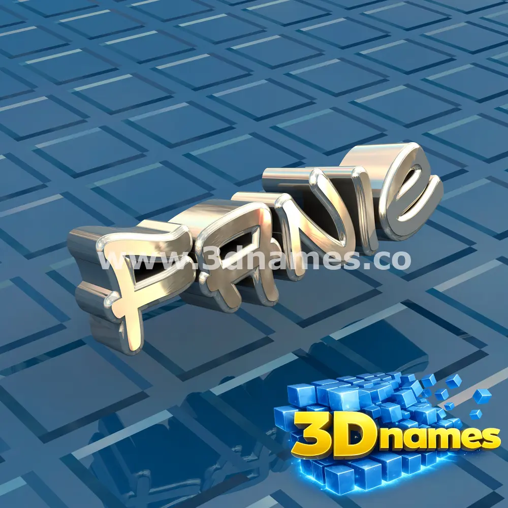 fanie in Blue Bling style - 3D name wallpaper