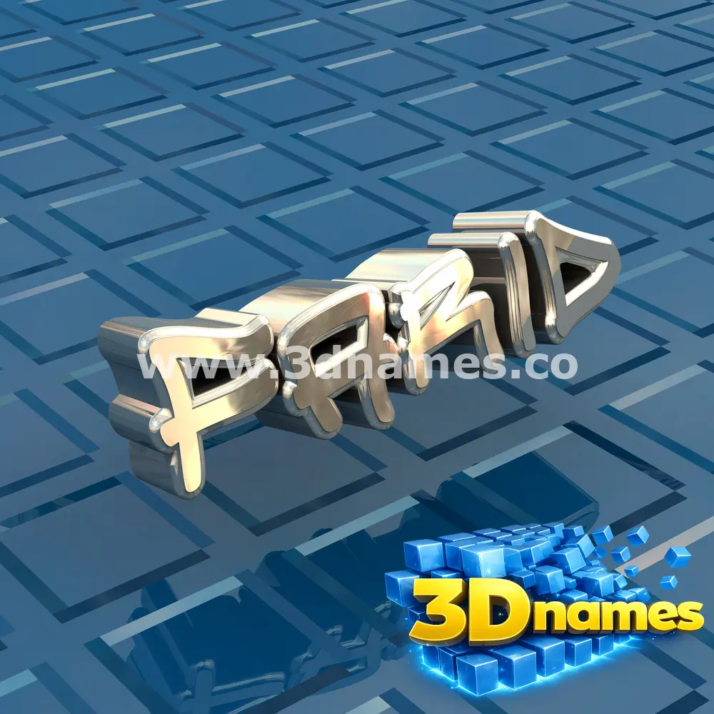 farid in Blue Bling style - 3D name wallpaper