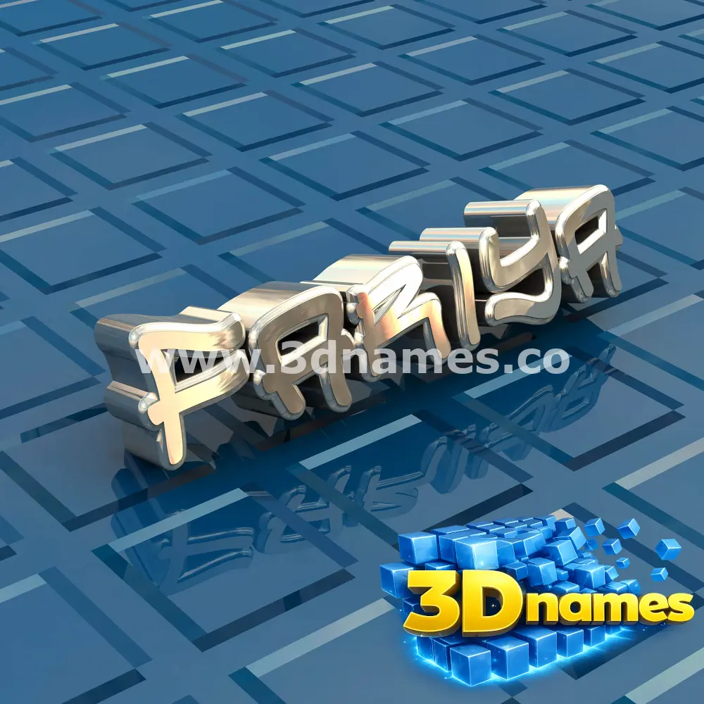 fariya in Blue Bling style - 3D name wallpaper
