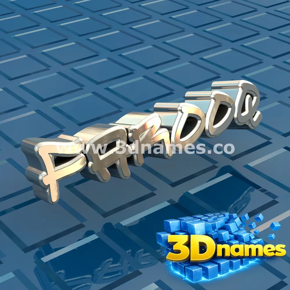farooq in Blue Bling style - 3D name wallpaper