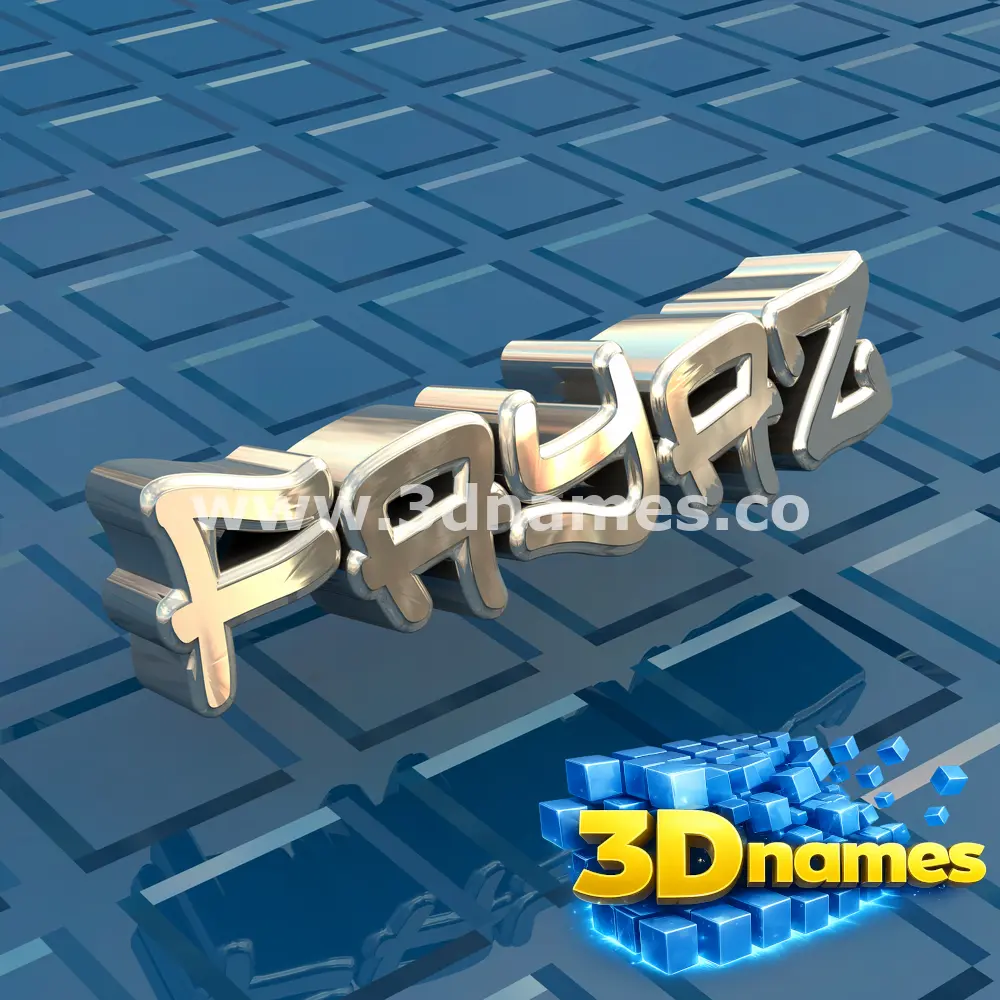 fayaz in Blue Bling style - 3D name wallpaper