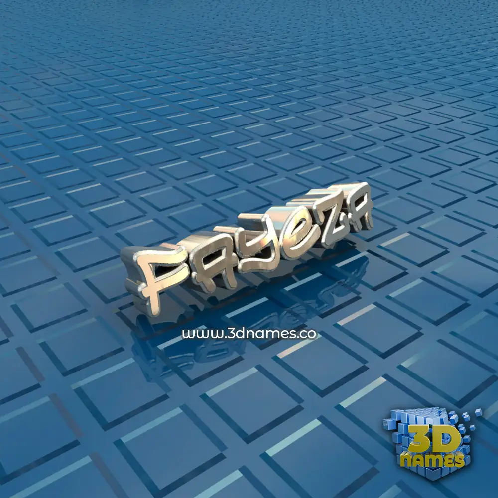 fayeza in Blue Bling style - 3D name wallpaper