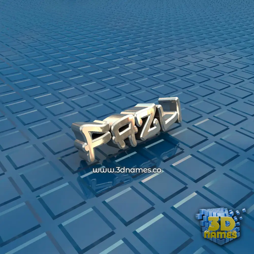 fazli in Blue Bling style - 3D name wallpaper