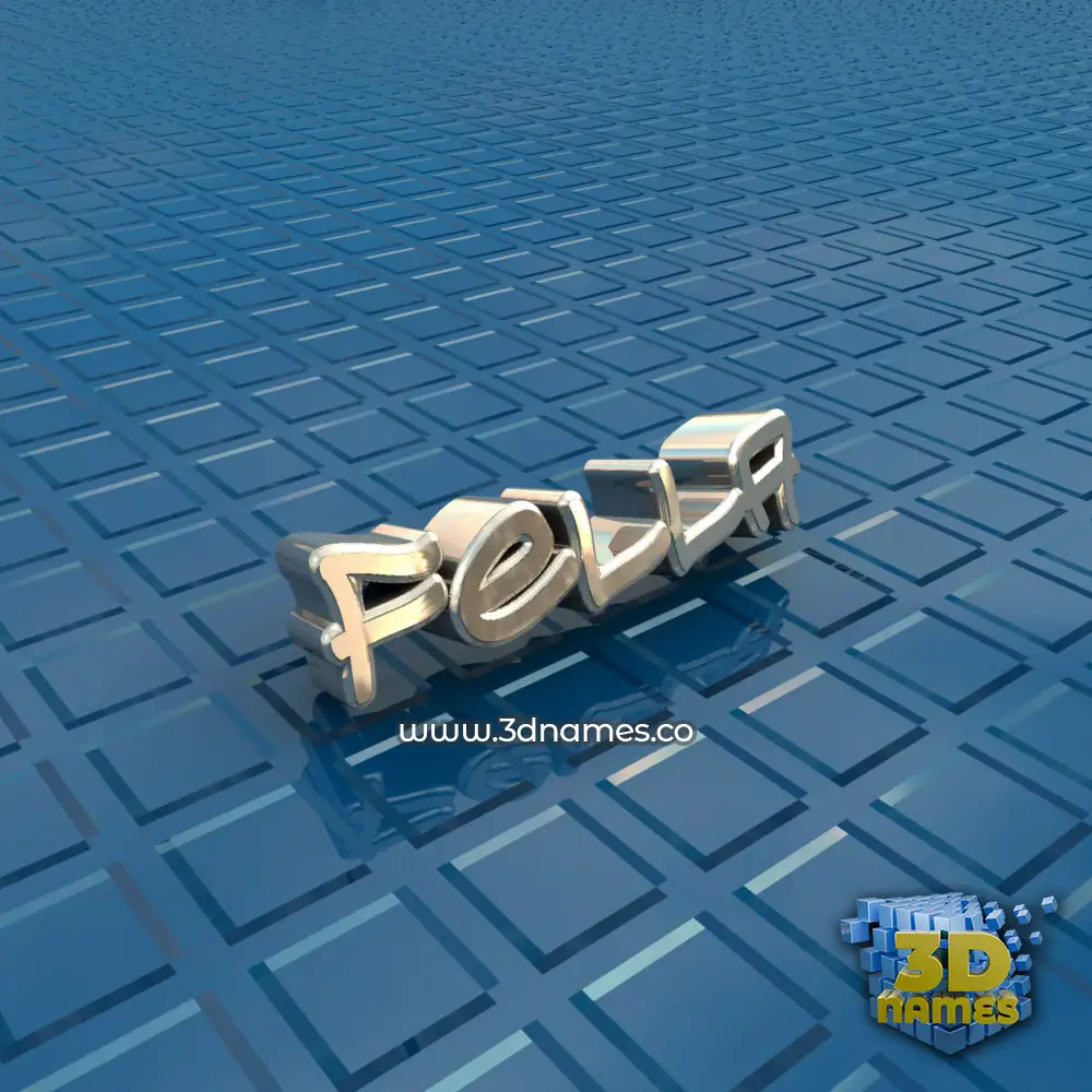 fella in Blue Bling style - 3D name wallpaper