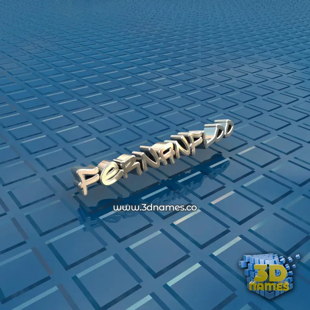 fernanfloo in Blue Bling style - 3D name wallpaper