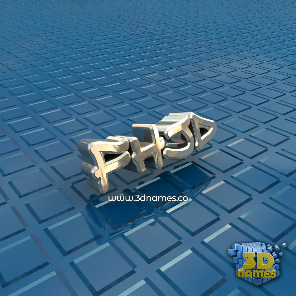 fhjd in Blue Bling style - 3D name wallpaper