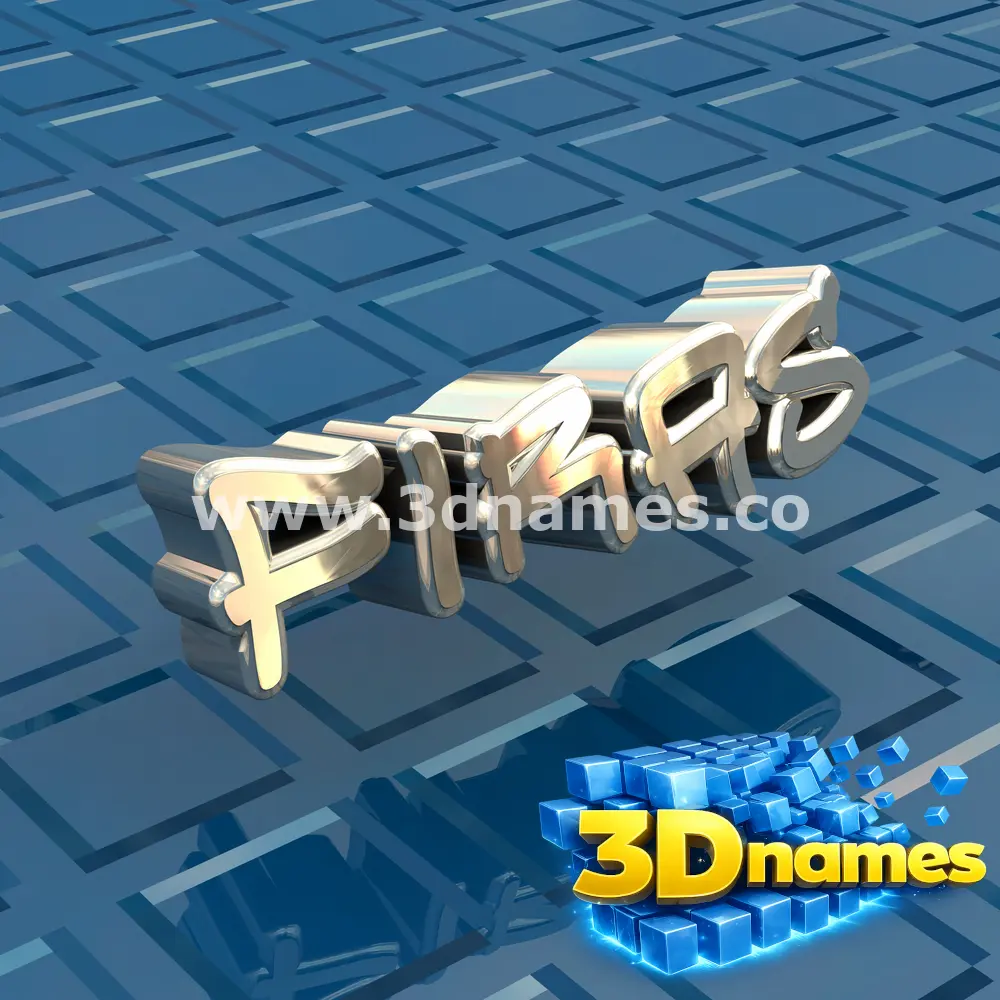 firas in Blue Bling style - 3D name wallpaper