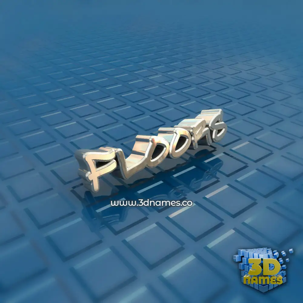 floors in Blue Bling style - 3D name wallpaper