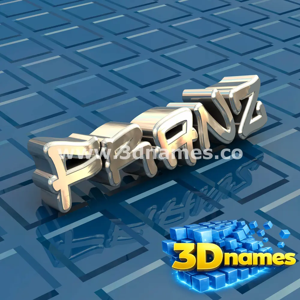 franz in Blue Bling style - 3D name wallpaper
