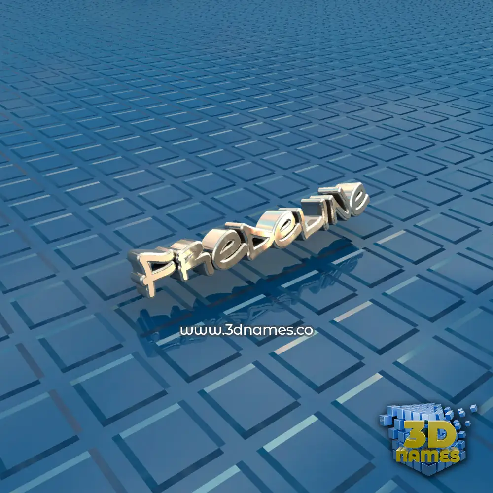 fredeline in Blue Bling style - 3D name wallpaper