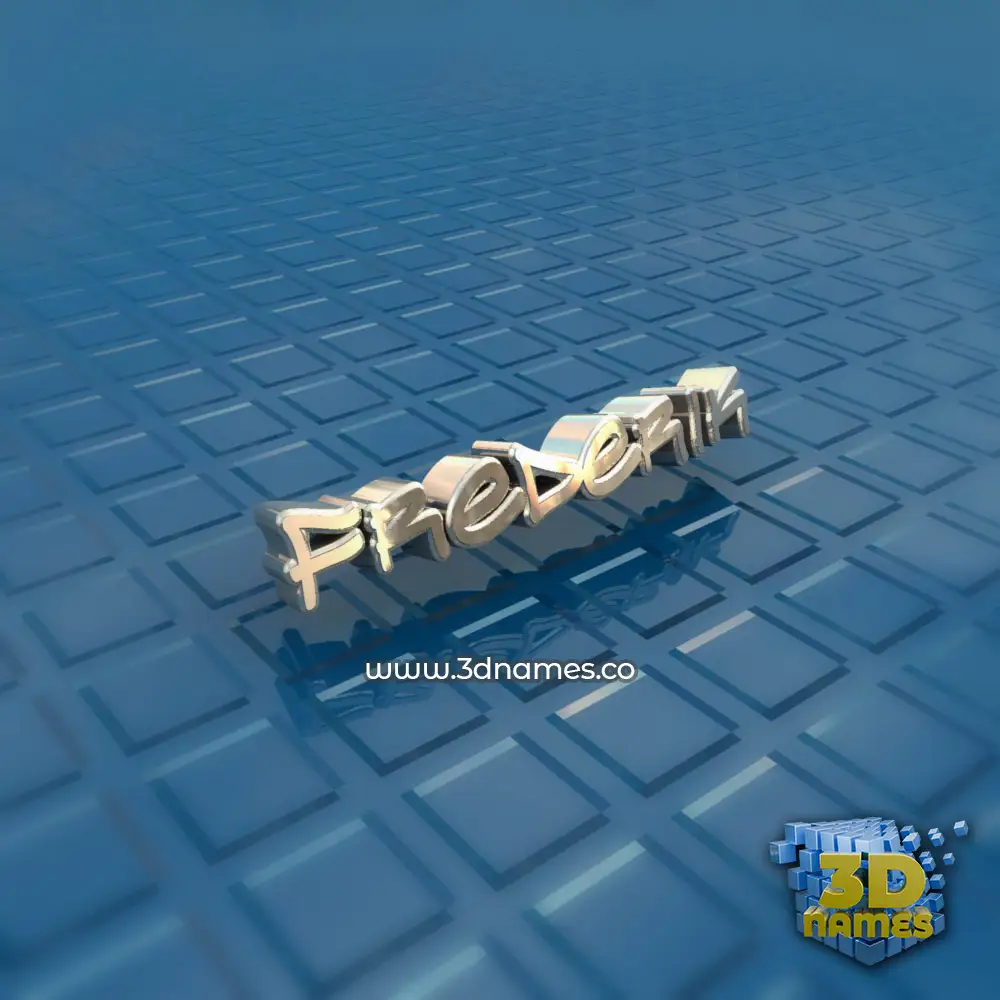 frederik in Blue Bling style - 3D name wallpaper
