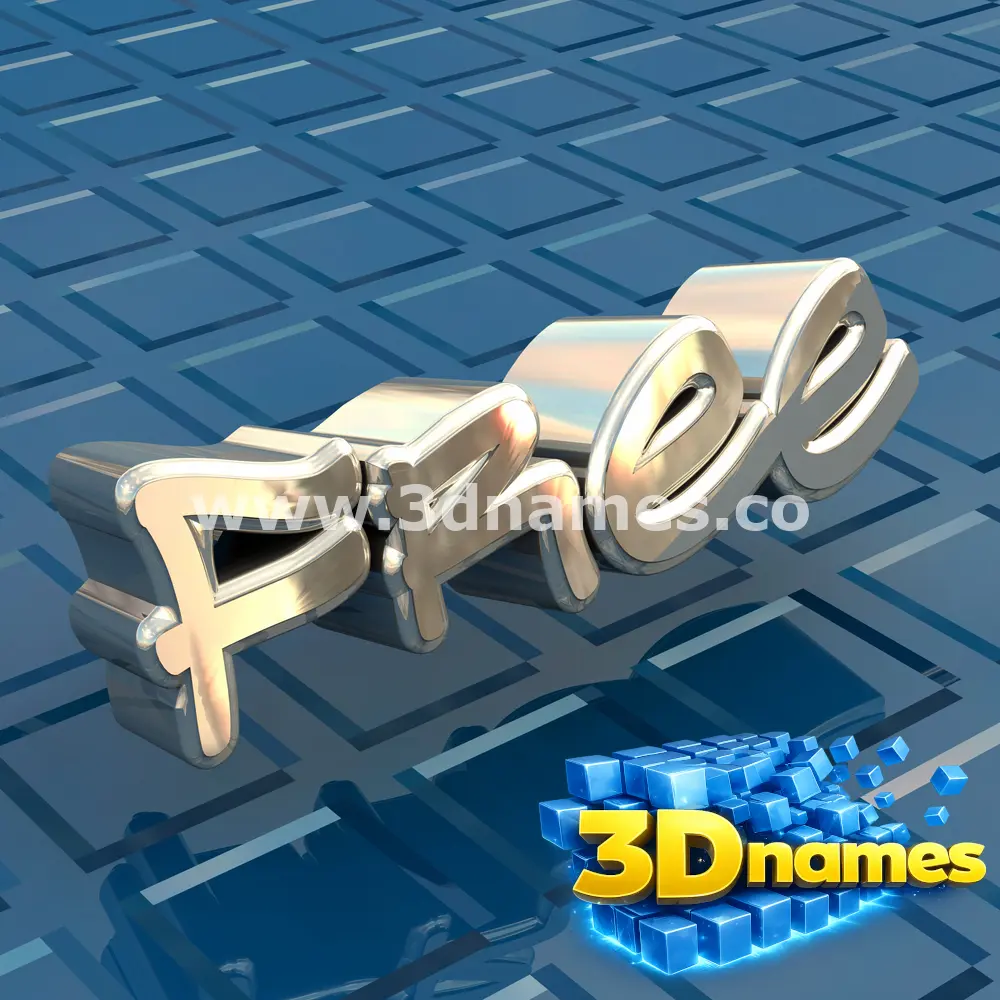 free in Blue Bling style - 3D name wallpaper