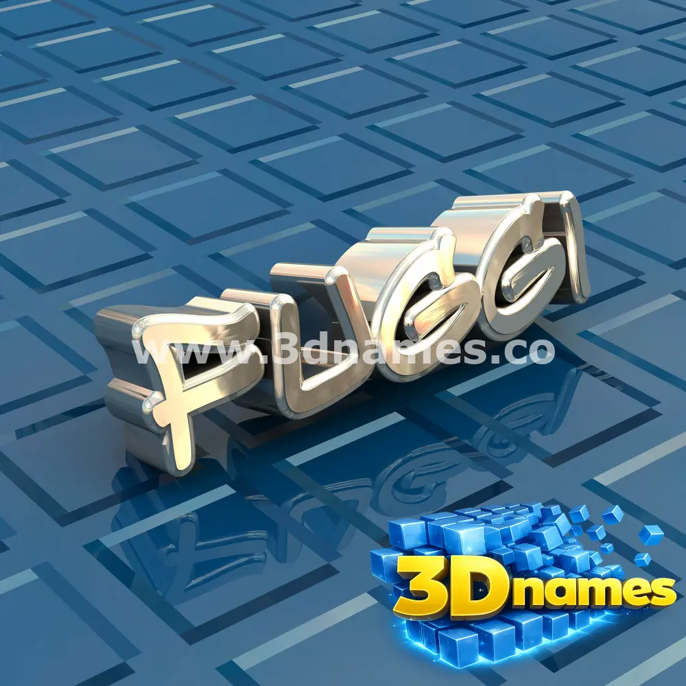 fuggi in Blue Bling style - 3D name wallpaper