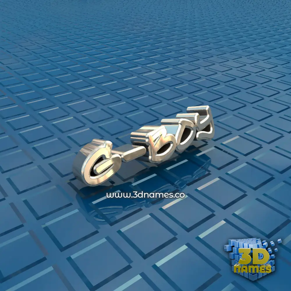 g-boy in Blue Bling style - 3D name wallpaper
