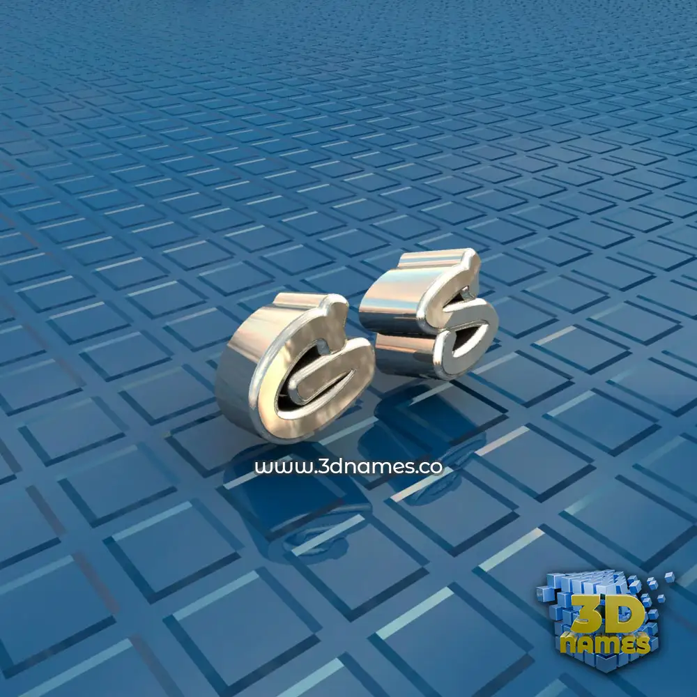 g s in Blue Bling style - 3D name wallpaper