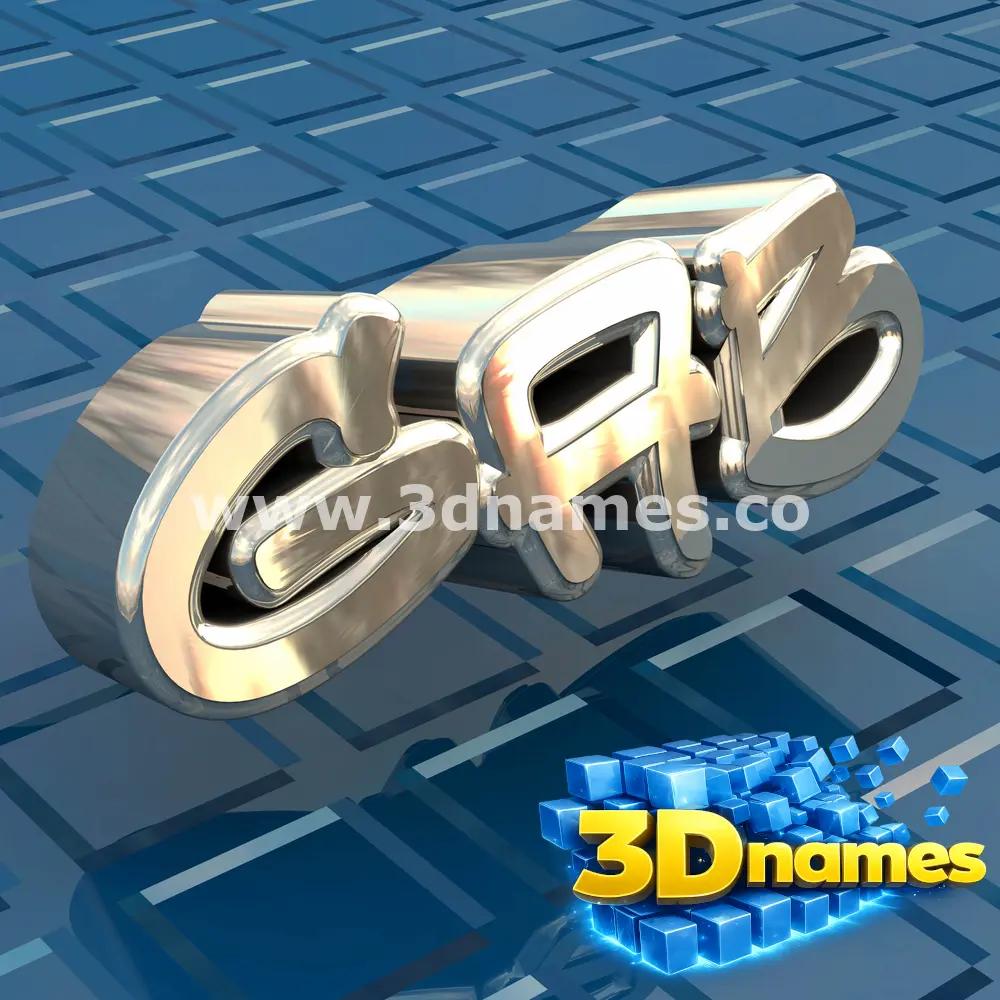 gab in Blue Bling style - 3D name wallpaper
