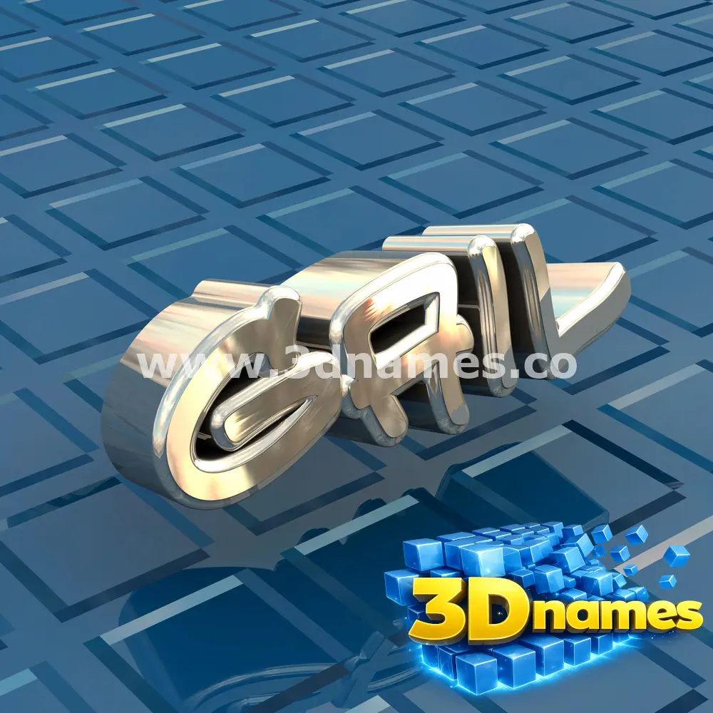 gail in Blue Bling style - 3D name wallpaper
