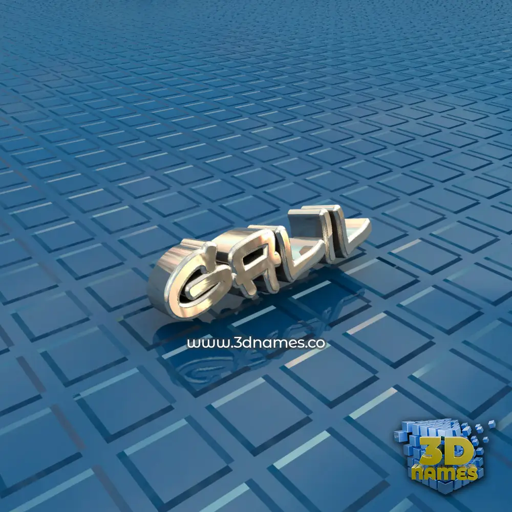 galil in Blue Bling style - 3D name wallpaper