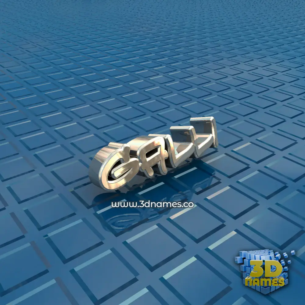 galli in Blue Bling style - 3D name wallpaper