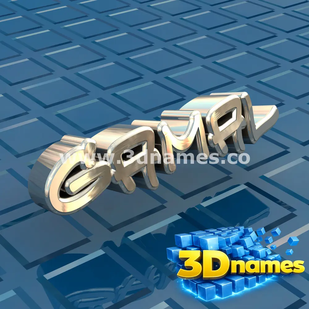 gamal in Blue Bling style - 3D name wallpaper