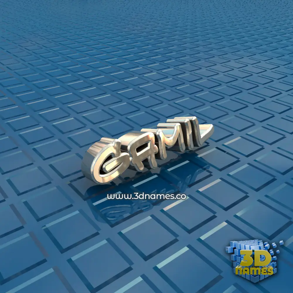 gamil in Blue Bling style - 3D name wallpaper