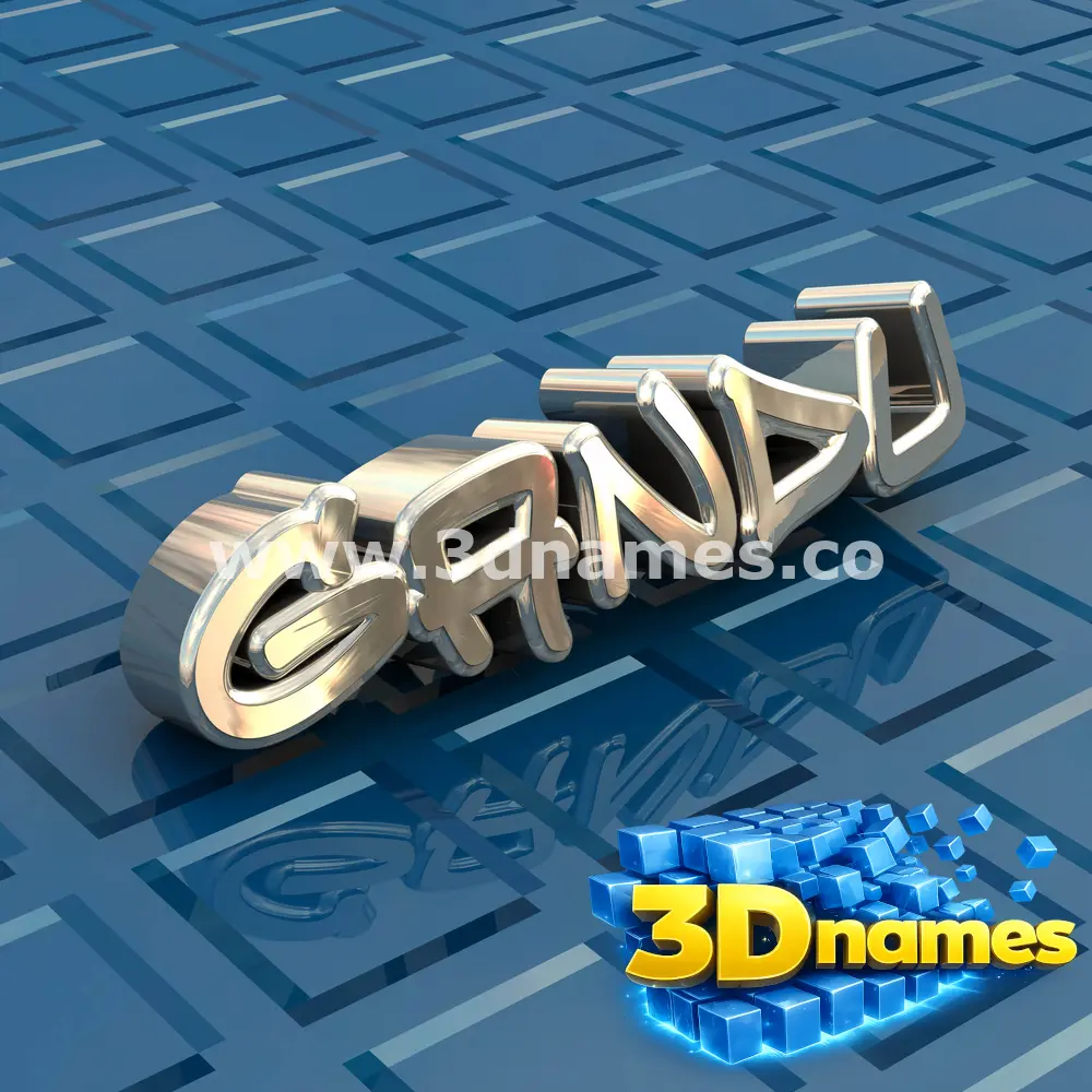 gandu in Blue Bling style - 3D name wallpaper