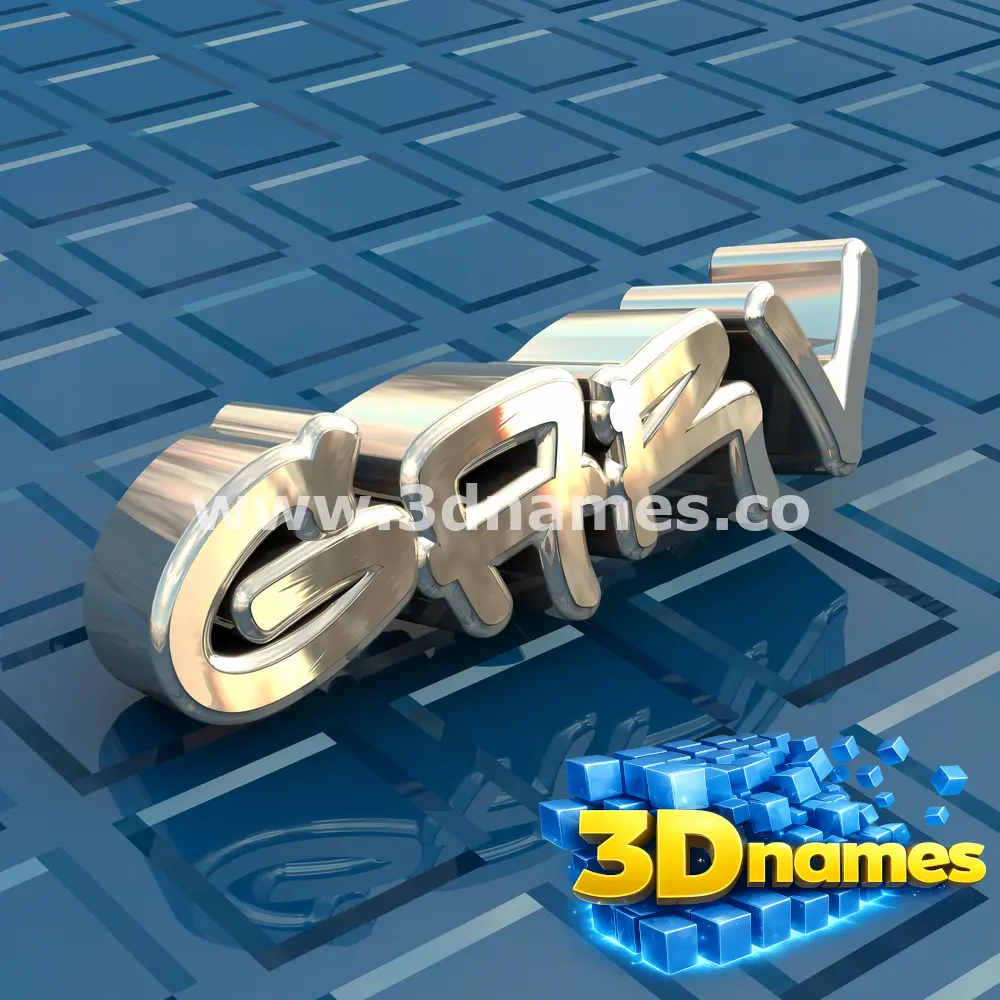 garv in Blue Bling style - 3D name wallpaper