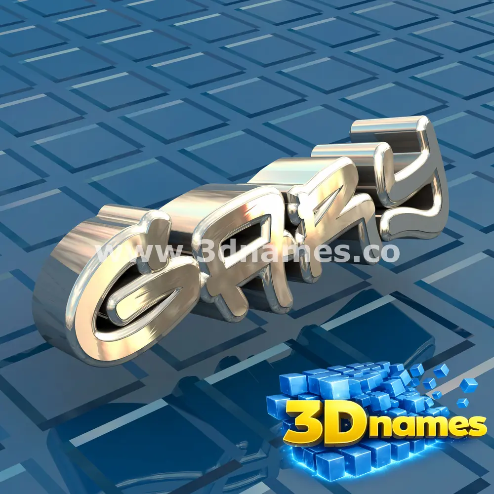 gary in Blue Bling style - 3D name wallpaper