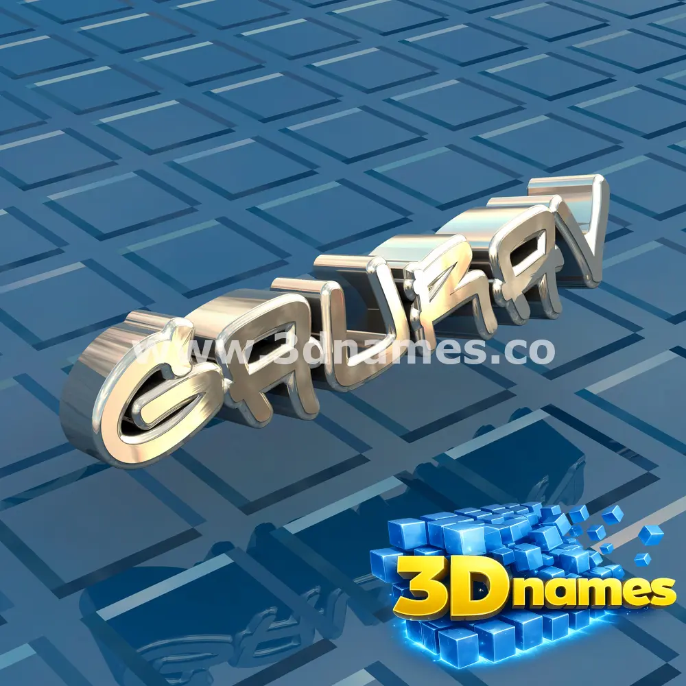 gaurav in Blue Bling style - 3D name wallpaper