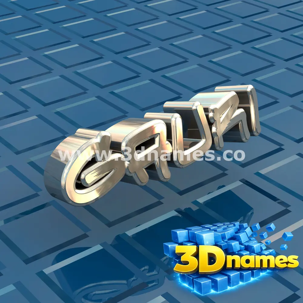 gauri in Blue Bling style - 3D name wallpaper