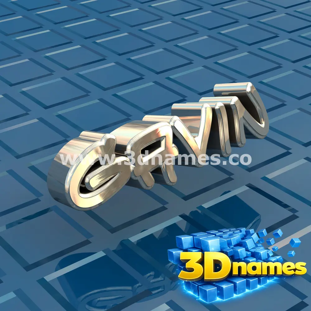 gavin in Blue Bling style - 3D name wallpaper