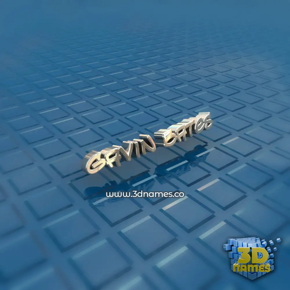 gavin bates in Blue Bling style - 3D name wallpaper