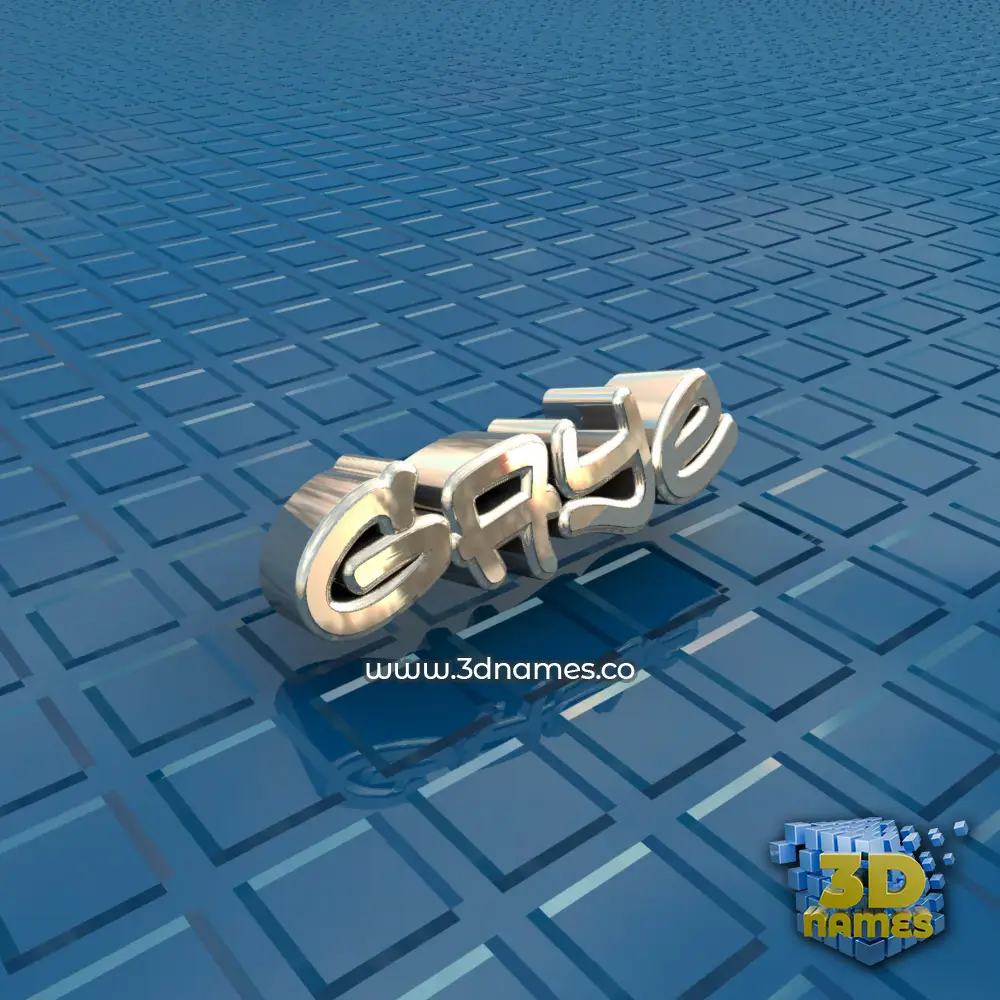 gaye in Blue Bling style - 3D name wallpaper