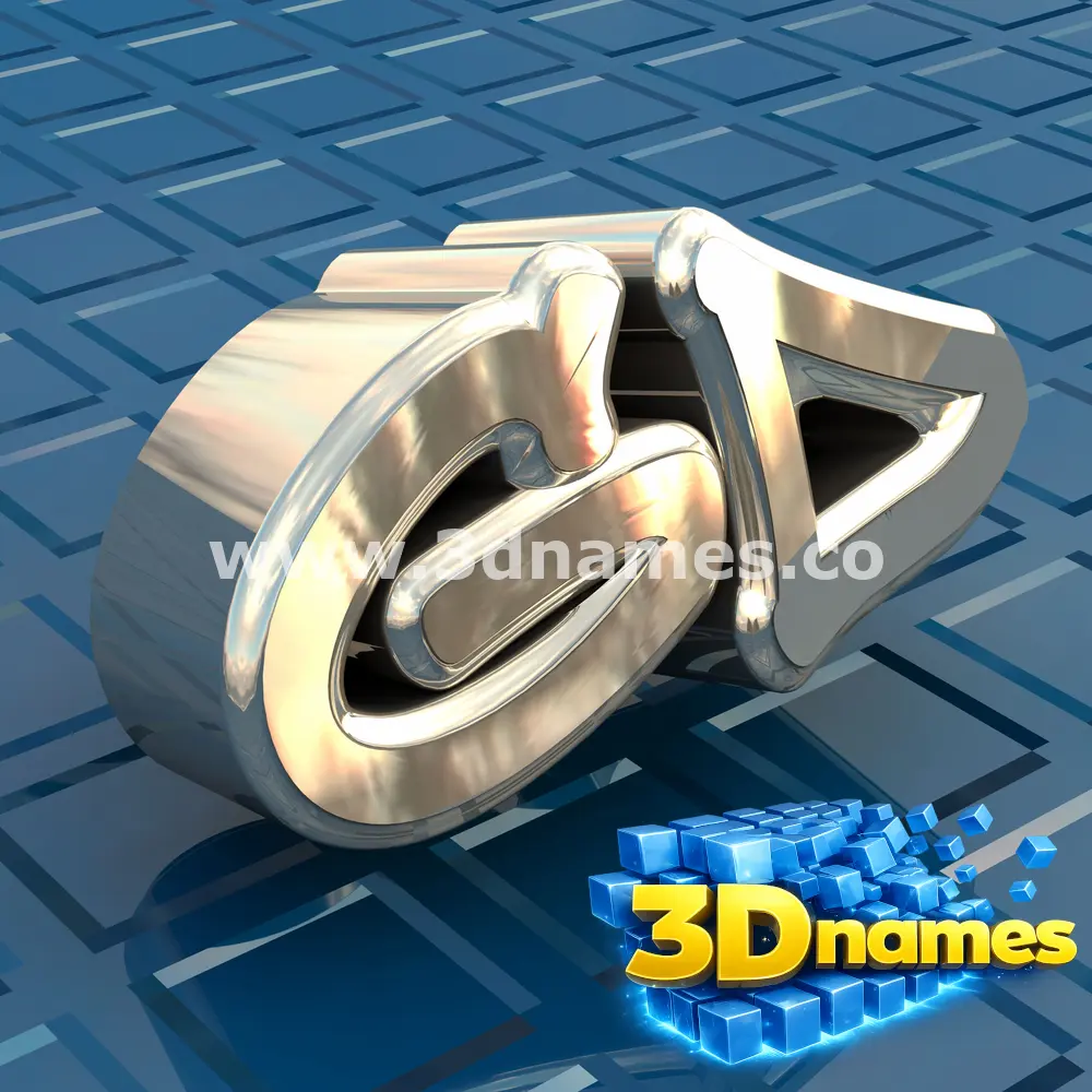 gd in Blue Bling style - 3D name wallpaper